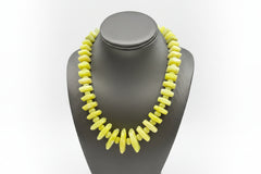 Jay King Sterling Silver Yellow Bauhinia Stone Necklace 19" .925