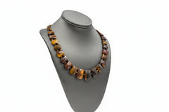 Jay King Sterling Silver Desert Sunset Stone Necklace 18" Australia .925