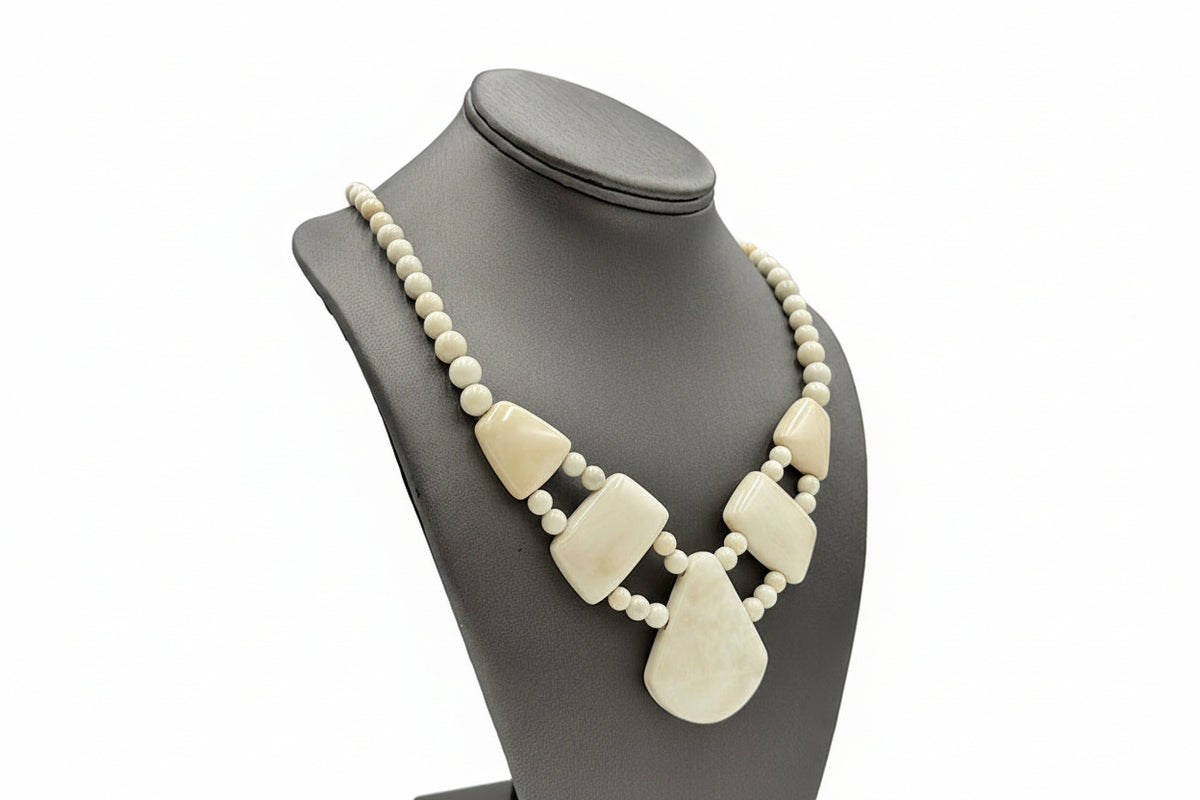 Jay King Tibetan Tapioca Stone Sterling Silver Necklace