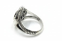 Bali RoManse Sterling Silver & 18k Pear Amethyst Cocktail Ring Size 7