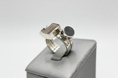 Soko Solitaire Ring Stack, Size 6