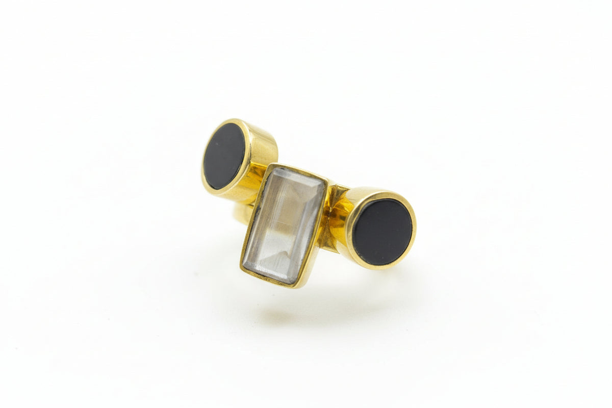 Soko Solitaire Ring Stack, Size 6