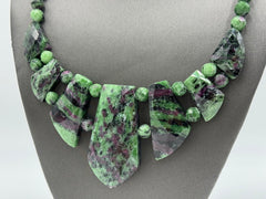 Jay King Green Tanzanian Zoisite Sterling Silver Necklace