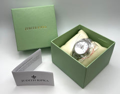 Judith Ripka Silvertone Marni Mother of Pearl Bracelet Watch 8" Fit [Lot of 35]