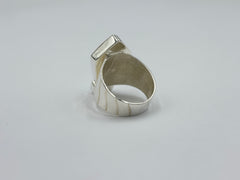 Jay King 925 Sterling Silver Sunstone Turquoise Geometric Ring Size 8