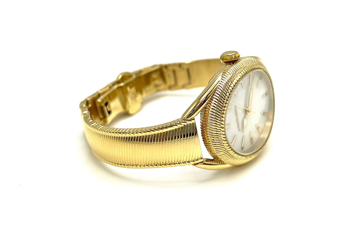 Judith Ripka Goldtone Marni Mother of Pearl Bracelet Watch 8" Fit [Lot of 35]