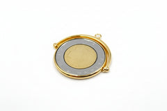 Bellezza 500 Lira Coin Flip Pendant Bronze Italian Spinning Bimetal