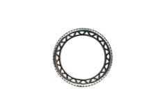 .25ctw Colored Black Diamond Sterling Silver Eternity Band Ring, Size 6