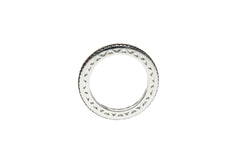 .25ctw Colored Black Diamond Sterling Silver Eternity Band Ring, Size 6