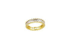 Baublebar Mini Aldia Baguette Cubic Zirconia Eternity Band Ring Size 8