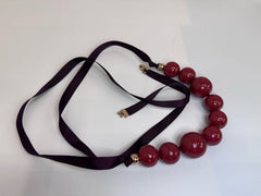 Carla Rockmore Collection – “The Palm Springs” Cabernet Beaded Necklace