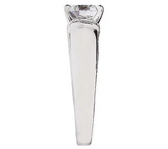 Epiphany Diamonique 100-Facet Fancy Gallery Ring Size 10