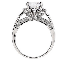 Epiphany Diamonique 100-Facet Fancy Gallery Ring Size 10