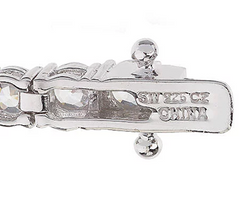 Epiphany Diamonique 100-Facet Platinum-clad Classic Tennis Bracelet, 7-1/4"L