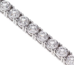 Epiphany Diamonique 100-Facet Platinum-clad Classic Tennis Bracelet, 7-1/4"L