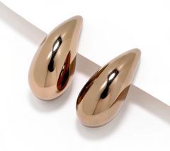 David Markstein Sterling Silver Mocha Premiere Droplet Teardrop Studs