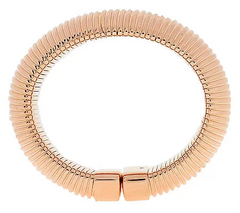 Bronzo Italia Average Bold Polished Tubogas Cuff Bracelet, Size 6-1/2