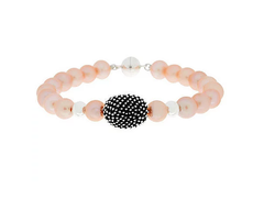 Michael Dawkins Sterling silver Cultured Pearl & Granulation Bracelet, 7-1/4"