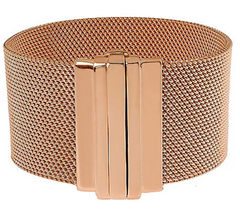 Bronzo Italia Average Bold Polished Mesh Bracelet