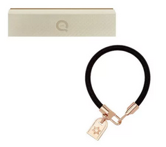 QVC Black Leather Yellow Gold Plated Star Bracelet – Average