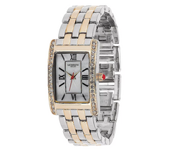 Liz Claiborne New York Polished Link Bracelet Watch