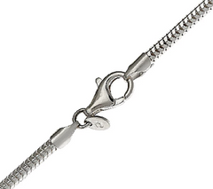 UltraFine Silver Polished Snake 24" Chain Necklace
