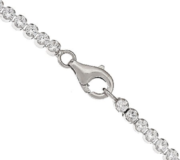 Diamonique Sterling Silver Everyday Tennis Bracelet 8"