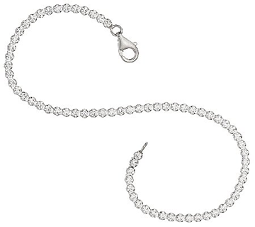 Diamonique Sterling Silver Everyday Tennis Bracelet 8"