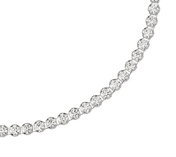 Diamonique Sterling Silver Everyday Tennis Bracelet 8"
