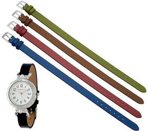 Isaac Mizrahi Live! Interchangeable Strap Silver Tone Watch