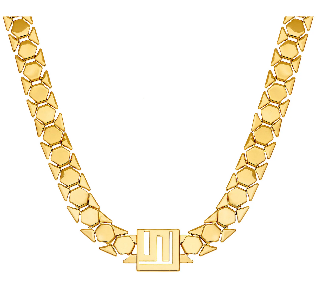 Goldtone Stella Valle Logo Chain Necklace by Lori Greiner Necklace 16"