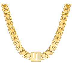 Goldtone Stella Valle Logo Chain Necklace by Lori Greiner Necklace 16"