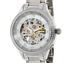 Stainless Steel Round Case Bracelet Strap Watch