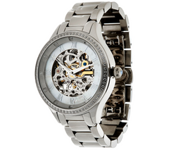 Stainless Steel Round Case Bracelet Strap Watch