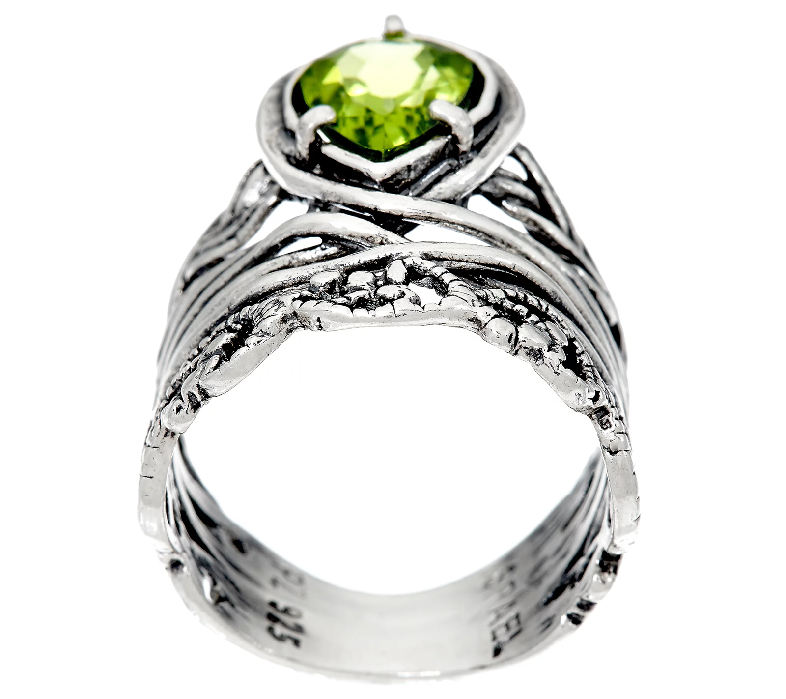 Or Paz Sterling Silver Pear Shaped Gemstone Ring, Size 7