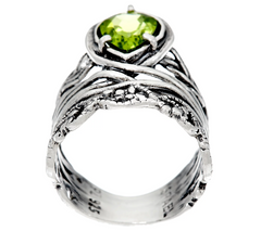 Or Paz Sterling Silver Pear Shaped Gemstone Ring, Size 7