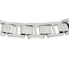 C. Wonder Mother of Pearl Charm Silver Tone Bracelet Watch