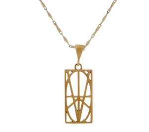 Zymbol Inspirational Bronze Pendant Necklace Small Pendant