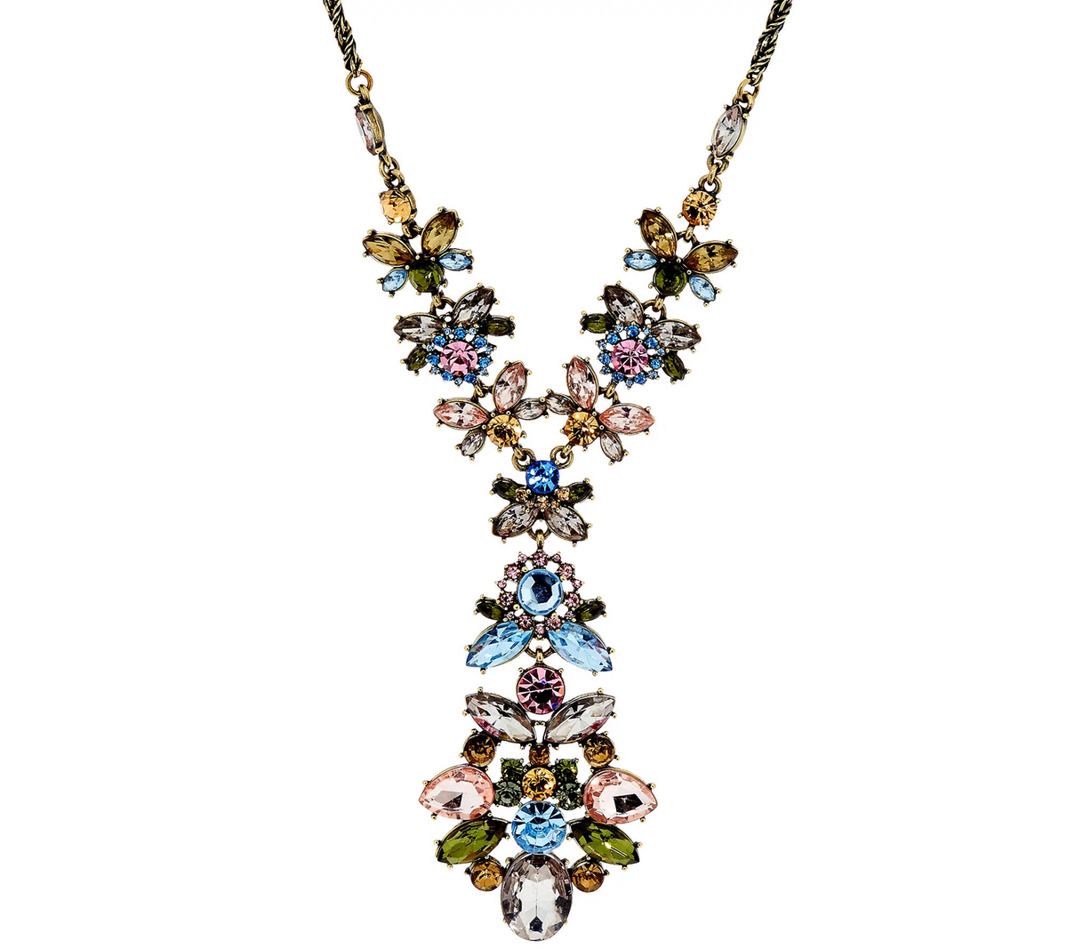 Joan Rivers Jeweled Cluster 32" Pendant Necklace