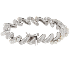 Honora Cultured Pearl Sterling San Marco Bracelet