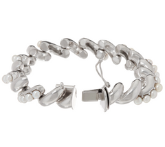 Honora Cultured Pearl Sterling San Marco Bracelet
