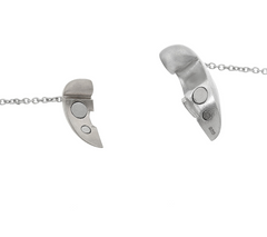 No Greater Love Sterling Silver Heart Pendant on Chain by Petra Azar
