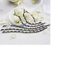 Or Paz Sterling Silver 2.40 Cttw Gemstone & Rose Tennis Bracelet, 7-1/4"