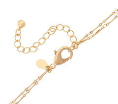 Susan Graver Reversible Gold Tone Y Necklace with Tassel
