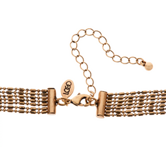 LOGO Links by Lori Goldstein Crescent Antiqued Goldtone Necklace