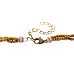 31 Bits Triple Strand Beaded Dreamer Necklace