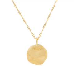 Diamonique Motif "Angel Wings" Pendant with Chain 14K Yellow Clad