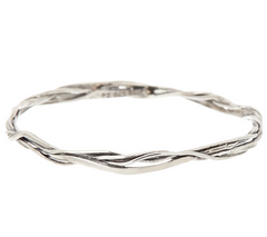 Or Paz Sterling Twisted Bangle Avg