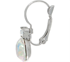 Kirks Folly Fairy Lights Silver Tone Crystal Dream Lever Back Earrings
