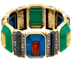 LOGO Links by Lori Goldstein Pyramid Stretch Bracelet